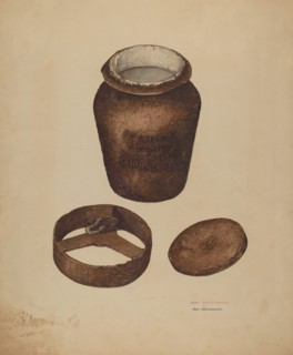 Cast Iron Fruit Jar, c. 1940.