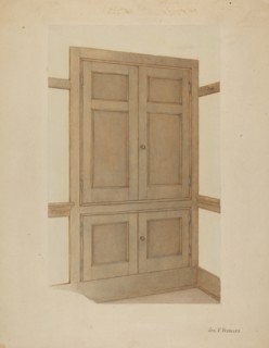 Shaker Room Cupboard, c. 1938.