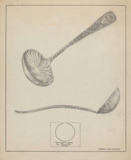 Silver Gravy Ladle, 1935/1942.