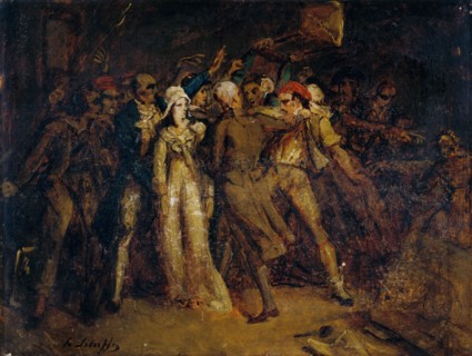 Arrest of Charlotte Corday, c1830.