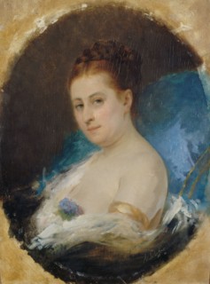 Portrait of Adelaide Ristori, c1857.