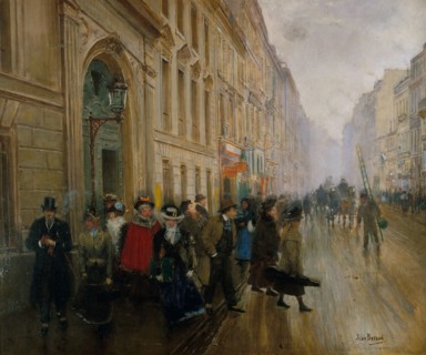 Leaving the Music Conservatory, 1899.