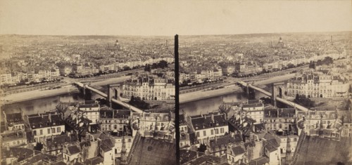 Panorama of Paris, between 1845 and 1855.