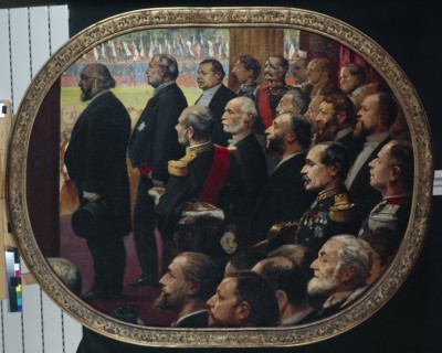The distribution of flags, July 14, 1880.