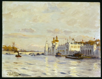 View of the Universal Exhibition of 1889.