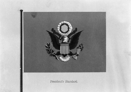 Flags. President's Standard, 1911. Creator: Harris & Ewing.