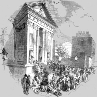 'Moorfields Chapel; Easter Sunday', 1854. Creator: Unknown.
