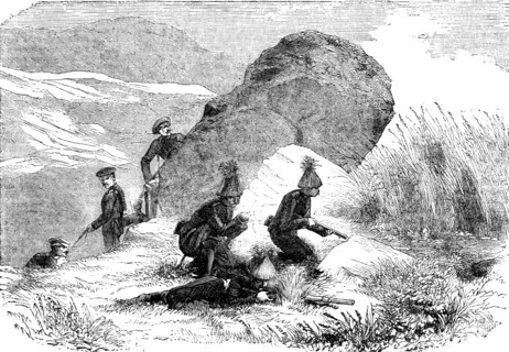 'Russian outposts in the Caucasus', 1854. Creator: Unknown.