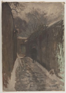 Rue Berton under snow, 1901.