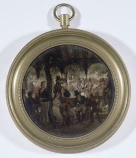 Concert in a public garden, c1820.