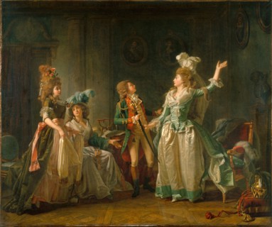 The departure of the dragoon, 1789.