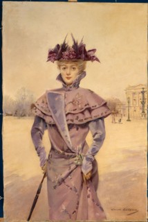 Elegant Place de la Concorde, c1894.