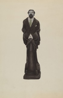 Figurehead: "Brooks Walker", c. 1938.