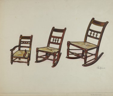 The Three Bear's Chairs, c. 1937.