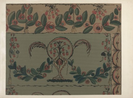 Hand Painted Wall (Detail), c. 1939.