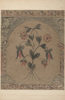 Hand Painted Wall (Detail), c. 1939.