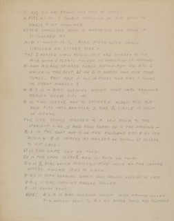 Description of a Girl's Dress, c. 1937.