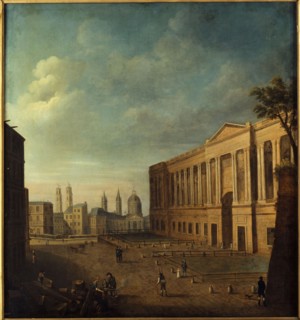 Place du Louvre and colonnade, around 1810.