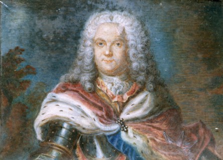 Portrait thought to be the Marshal of Saxe.