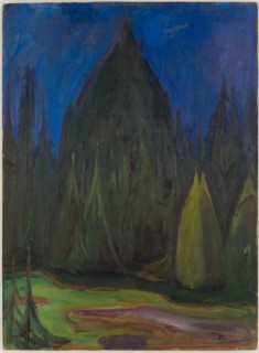 Dark Spruce Forest, 1899. Creator: Munch, Edvard (1863-1944).