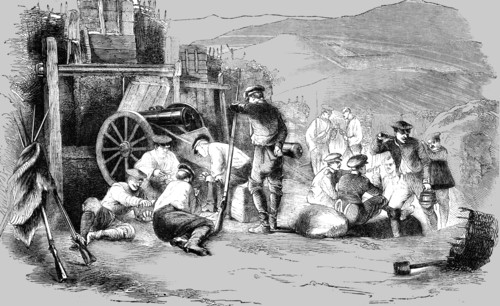 'Russian encampment in the Caucasus', 1854. Creator: Unknown.