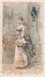 Lady in Formal Dress, 1886.