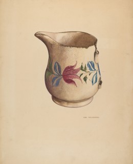 Crockery Pitcher, probably 1940.
