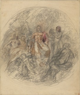 Study of Jove and Three Goddesses.