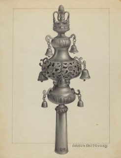 Silver Ornament for Scroll, c. 1936.