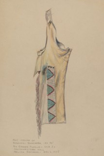 Buckskin Legging with Beadwork, 1935.