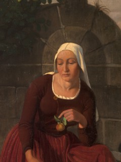 At the fountain, between 1833 and 1886.