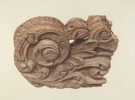 Billethead from Ship "Favorite", c. 1938.