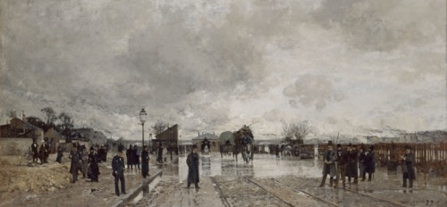 A corner of Bercy during the flood, 1879.