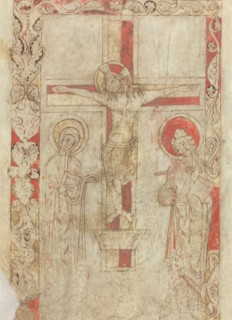 The Crucifixion [verso], early 12th century.