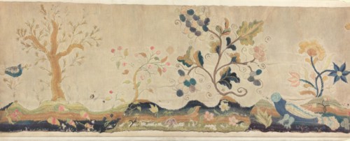 Crewel Embroidery Valance, c. 1937.