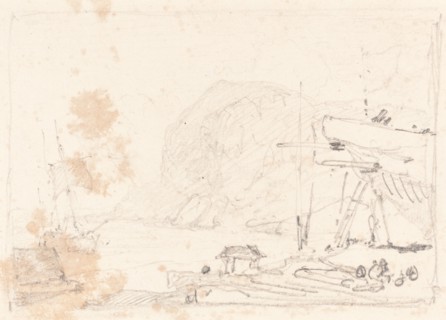 A Dry Dock, first half 19th century.
