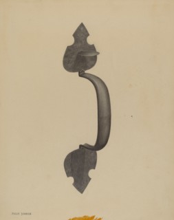 Door Handle with Thumb Press, c. 1937.