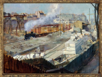 Work on the new Orleans station in 1899.