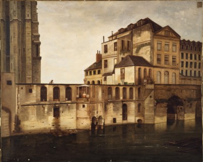The old Hotel-Dieu and the vaults, 1866.