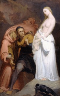 Marguerite holding her dead child, c1846.