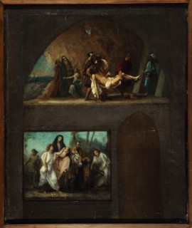Flight to Egypt and the Entombment, c1859.