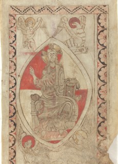 Christ in Majesty [recto], early 12th century.