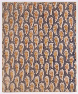Sheet with overall paisley pattern, 19th century.