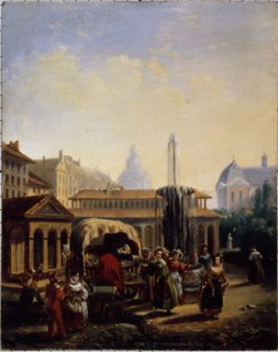 Saint-Martin market, around 1835.