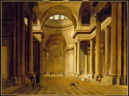 Vue intérieure du Panthéon, c1810.