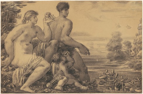 Venus, Mars, and Cupid, 1860s-1870s.