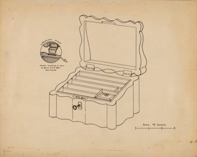 Game Box (For Poker Chips), c. 1939.