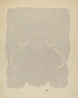 Lace Wedding Veil (Section of), c. 1938.