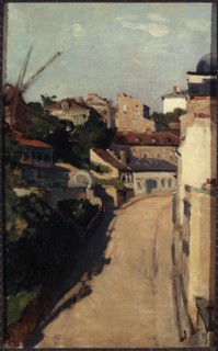 Rue Lepic and Maquis, Montmartre, c1900.