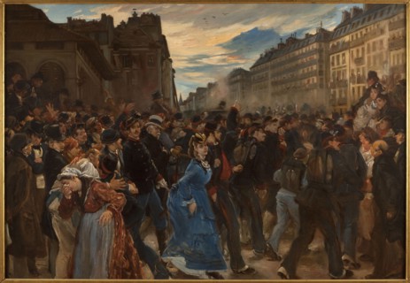 Departure of mobile units, in July 1870, c1879.